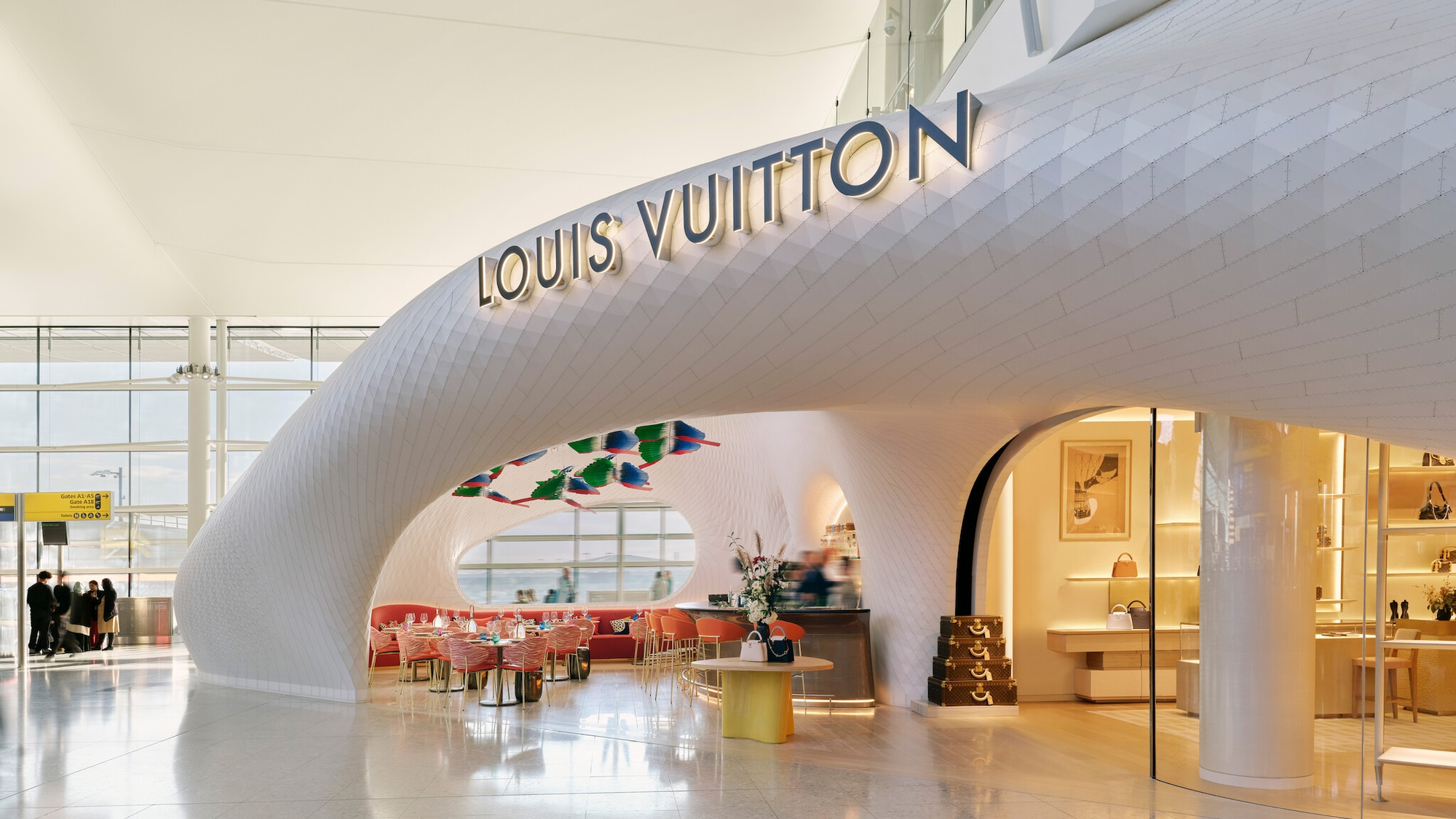 Louis Vuitton Opens Stunning Store and Café at London Heathrow
